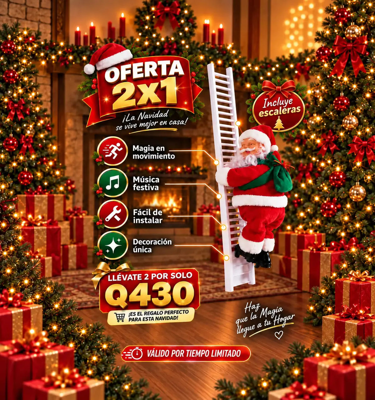 Papá noel escalador