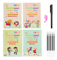 Set 4 cuadernos Mágicos Montessori+10REP