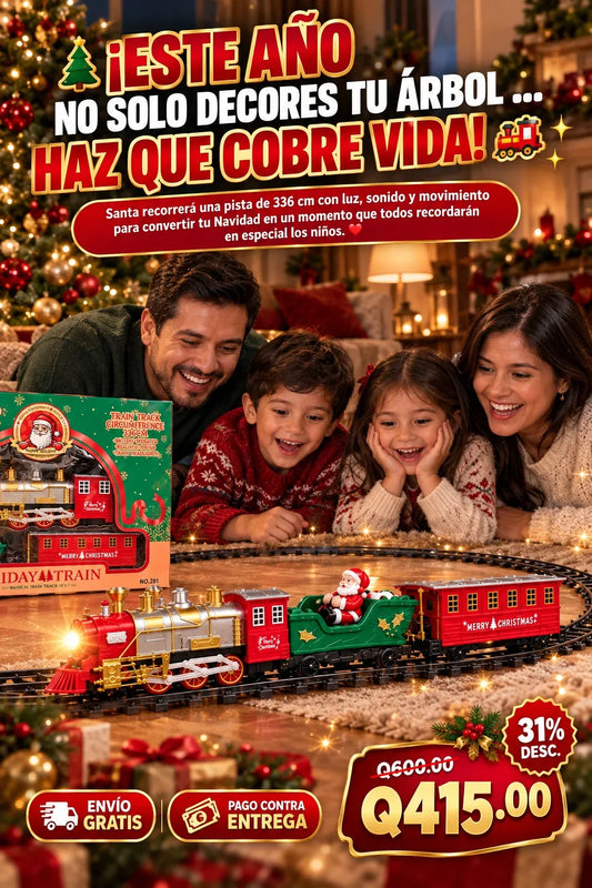 Tren Navideno De 13 Piezas